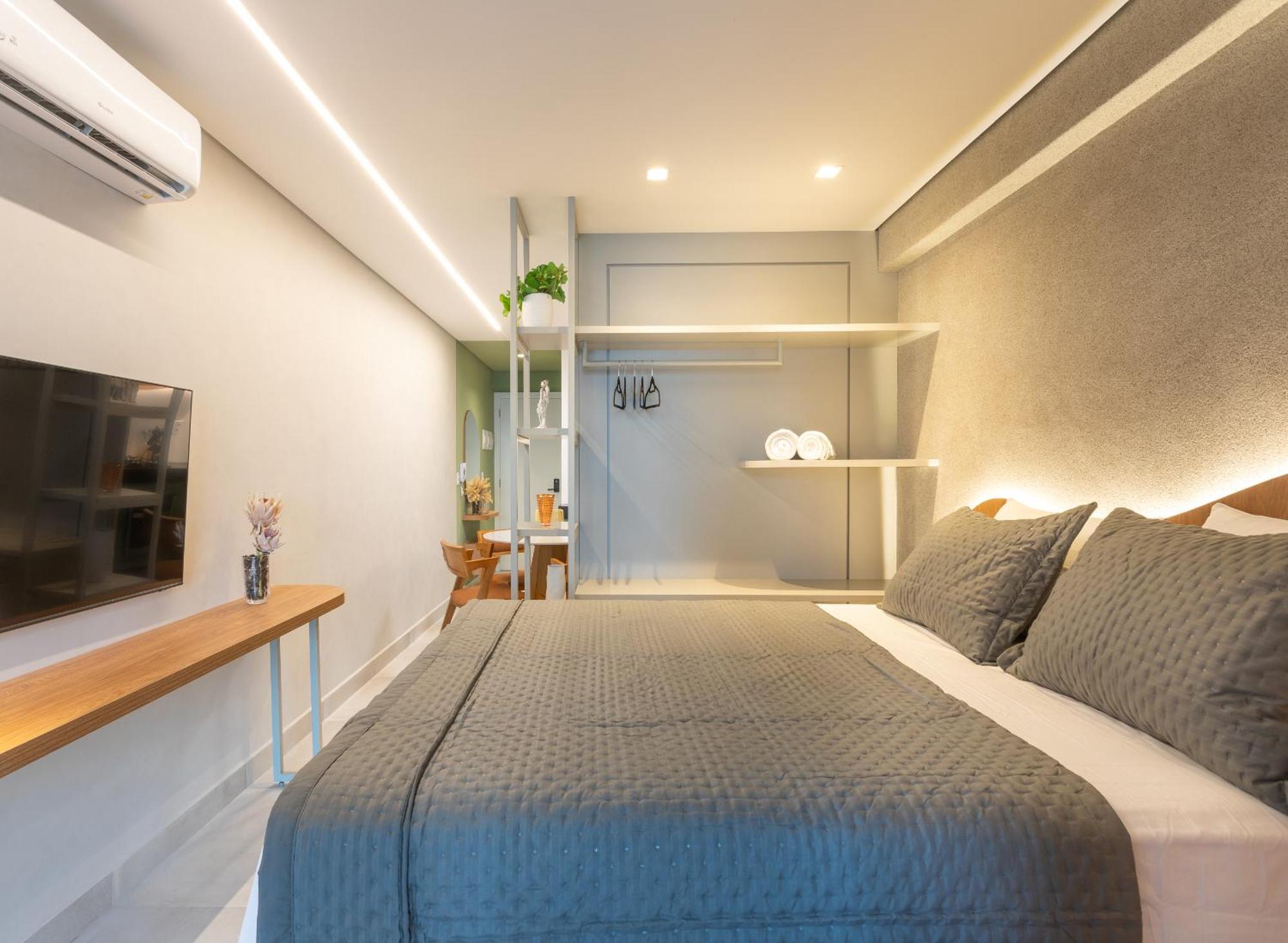 Apartamento Loft Pe Na Areia Frente Mar Com Vista Incrivel *